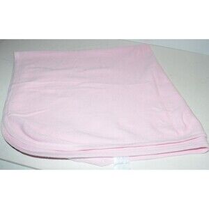 Vtg Spencer’s Pink Thermal Waffle Weave Baby Blanket 32X31